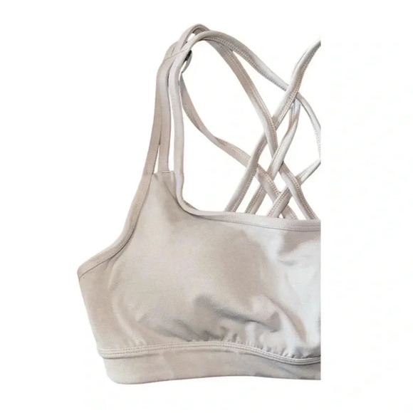 Athleta Fully Focused Bra in Powervita Gray Size Medium - Picture 3 of 5